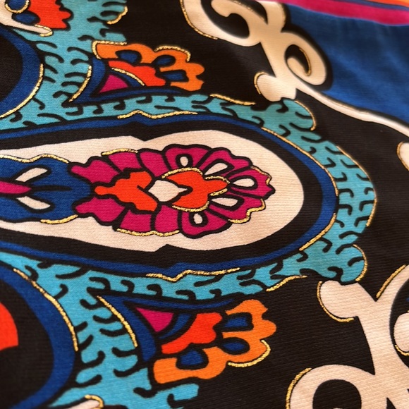 Cache Scarf Print Halter Dress Sz 6 - Picture 9 of 17